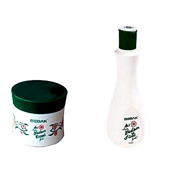 Bebak Acı Badem Kremi Kavanoz 70 ml + Acı Badem Sütü 215 ml