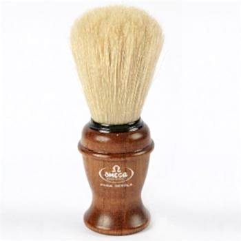 Omega 11137 Ahşap Saplı Tıraş Fırçası