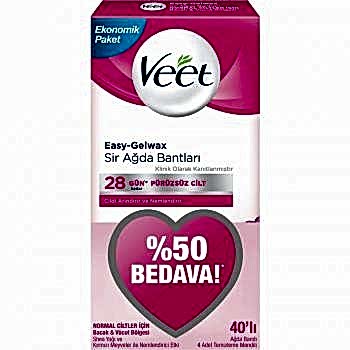 VEET NORMAL CİLT SİR AĞDA BANTI 40 LI
