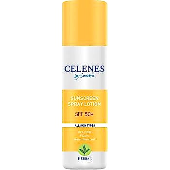 Celenes  Herbal Güneş Koruyucu Losyon Sprey Spf 50+ Koruma Tüm Cilt Tipleri  150 ml