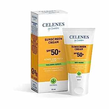 Celenes By Sweden Celenes Herbal SPF50+ Yaşlanma Karşıtı Güneş Kremi 50 ml