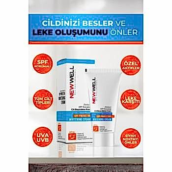 Newwell Besleyici Spf Korumalı Cilt Beyazlatıcı Krem 50ML