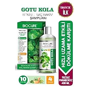 Biocure Saç Dökülme Karşıtı Bitkisel Bakım Şampuanı Zayıf ve Dökülen Saçlar 400 ml