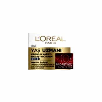 L'oréal Paris Yaş Uzmanı 40+ Kırışıklık Karşıtı Sıkılaştırıcı Gece Kremi 50ml