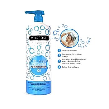 Morfose 2in 1 Collagen Şampuan Mavi 1000 ml